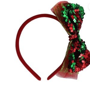 Holiday time sequin headband
